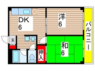 ハイツみやこ東公園の物件間取画像